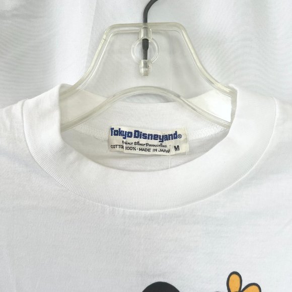 NWT Vtg 80’s Tokyo Disneyland Minnie Mouse Single Stitch White T-Shirt Sz M - Picture 2 of 14